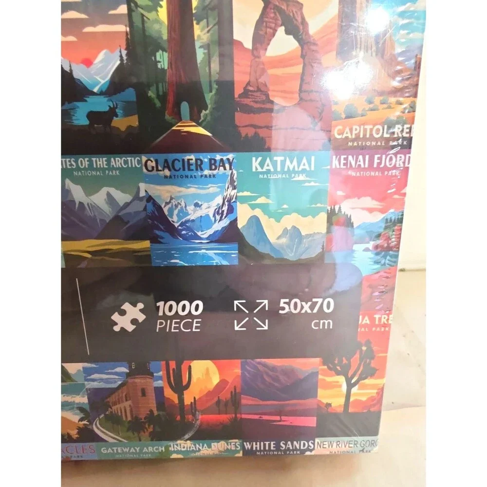 New sealed Pickforu National Parks Jigsaw Puzzle 1000 Pieces Multicolor 50x70 cm